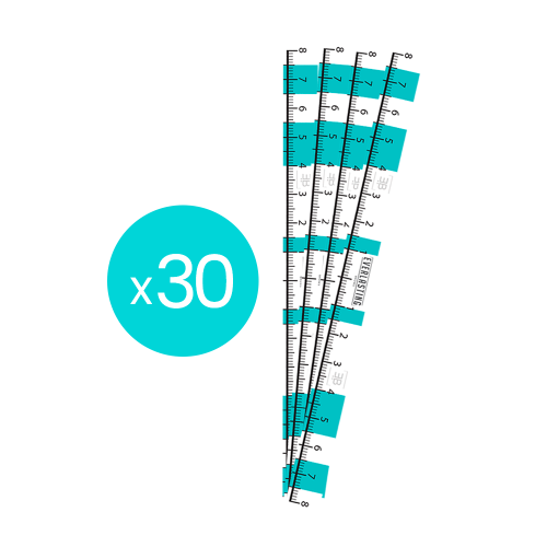 Eyebrow measuring tapes pack of 30