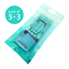 ALL ROUND BROWN Disposable eyebrow pencils pack of 3 = 15 pencils